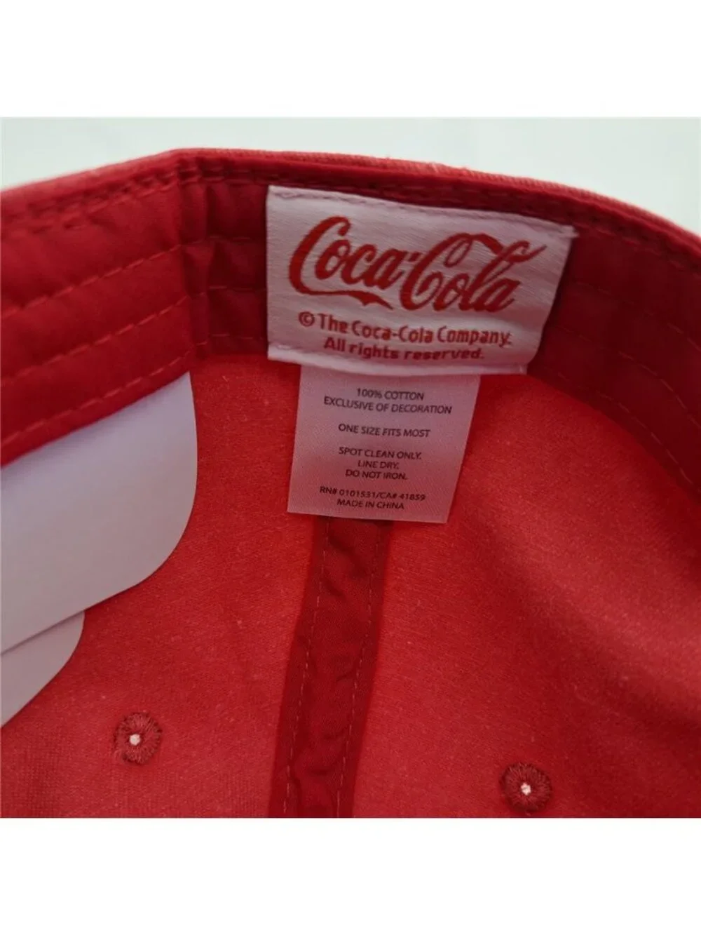 Licensed Coca Cola Vintage Rope Hat Red White Enjoy It’s The Real Thing NWT